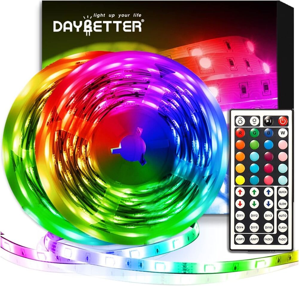 Led Strip Lights 32.8ft Kit with Remote and Power Supply Color Changing